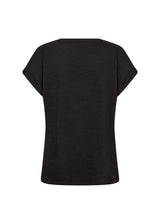 T-shirt Barbette noir en coton biologique - Soya Concept