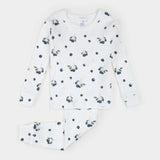 Pyjama deux pièces à imprimé bleuets - Petit Lem
