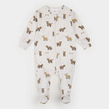 Pyjama crème à imprimé vaches écossaises - Petit Lem