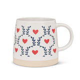 Tasse motif de coeurs - Abbott