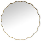 Miroir Or Rond Ondulé - Abbott