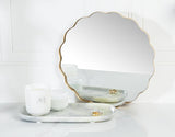 Miroir Or Rond Ondulé - Abbott