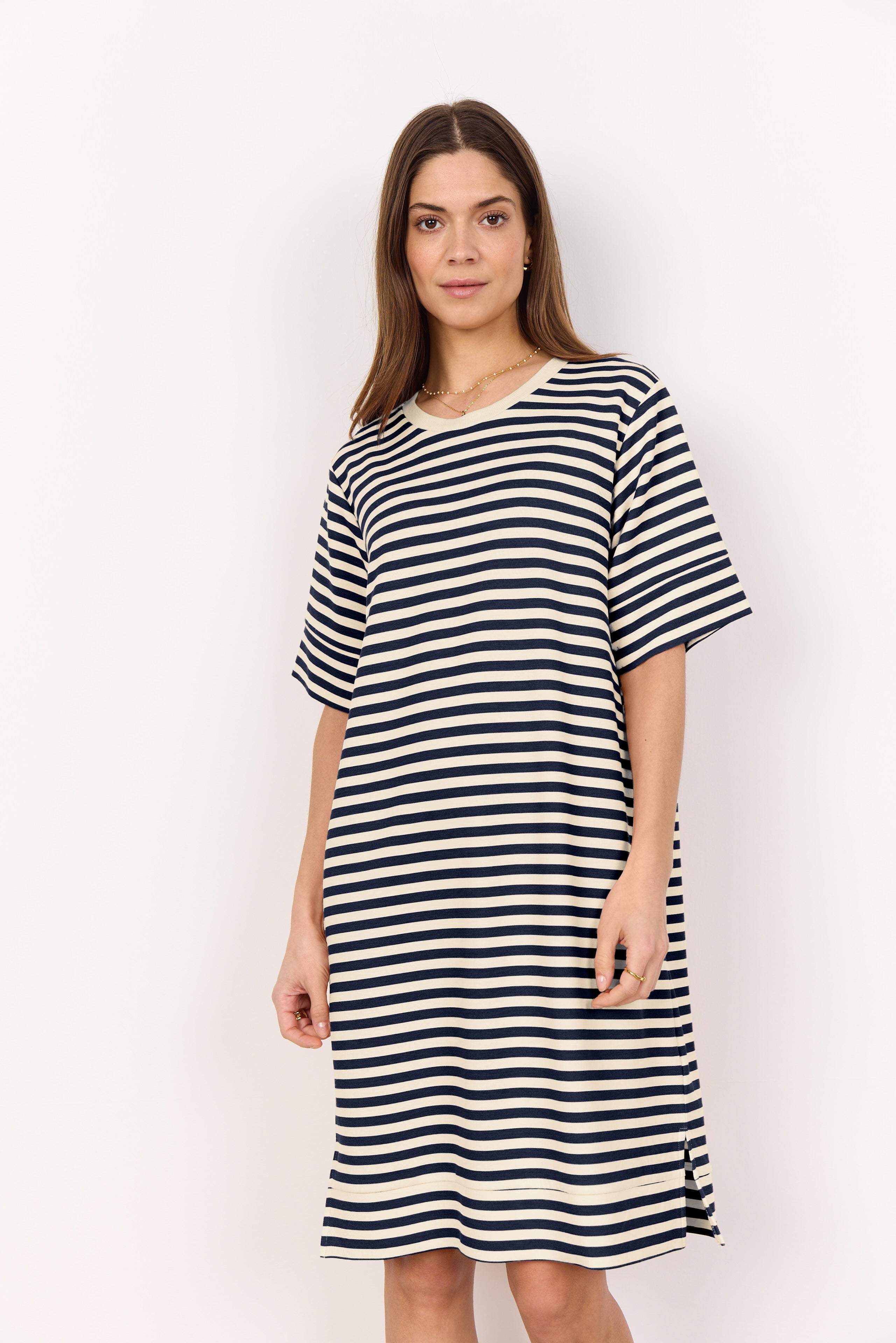 Robe Barnie rayé col rond - Soya concept
