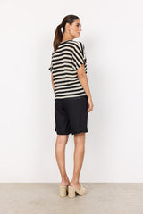 T-shirt Rosenna rayé col V - Soya concept