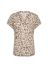 T-shirt leopard Aretha col en V - Soya concept