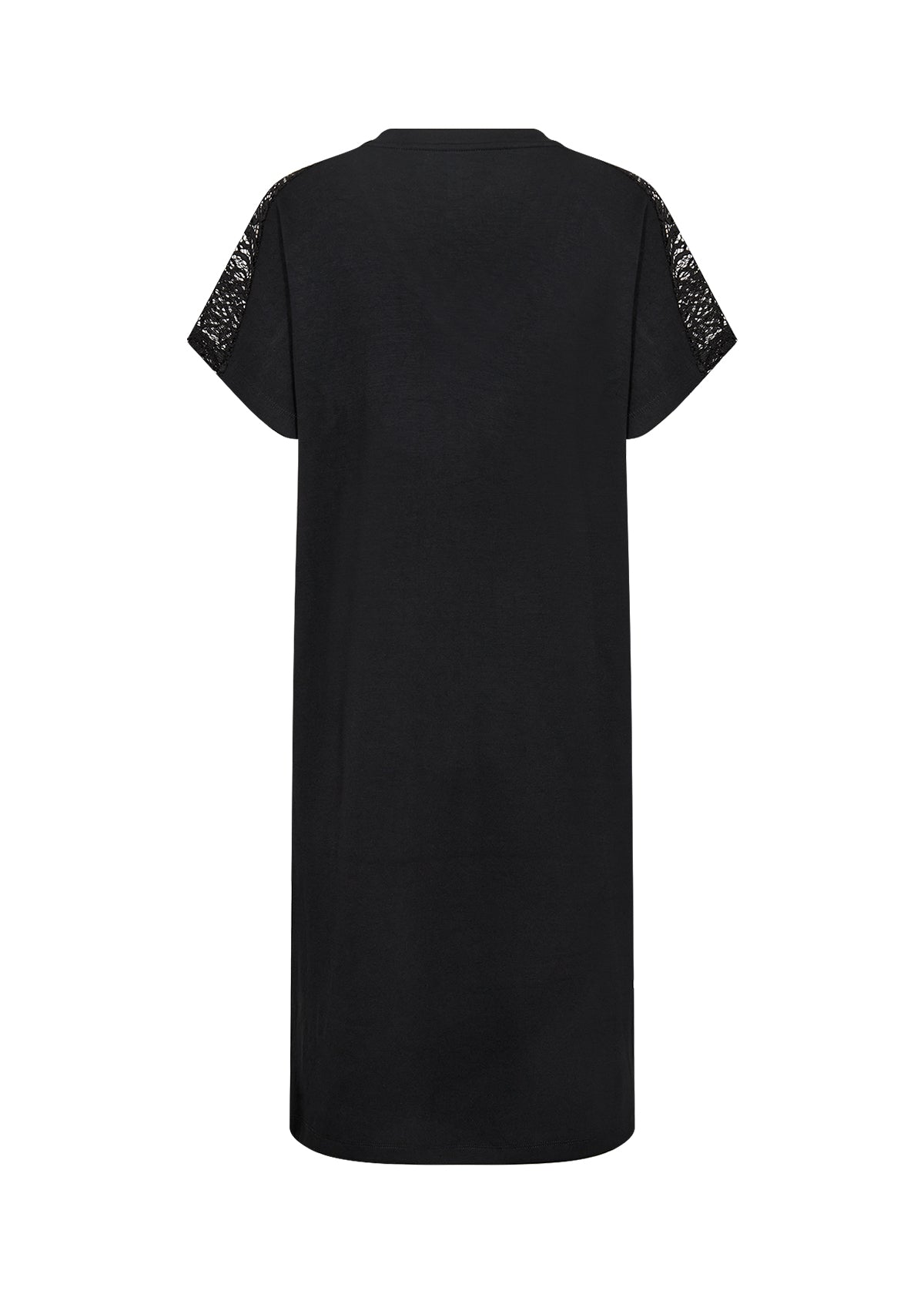 Robe Banu col en V et manches en dentelle- Soya concept