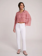 JEANS CHLOÉ COUPE DROITE / WHITE LOTUS - Yoga Jeans
