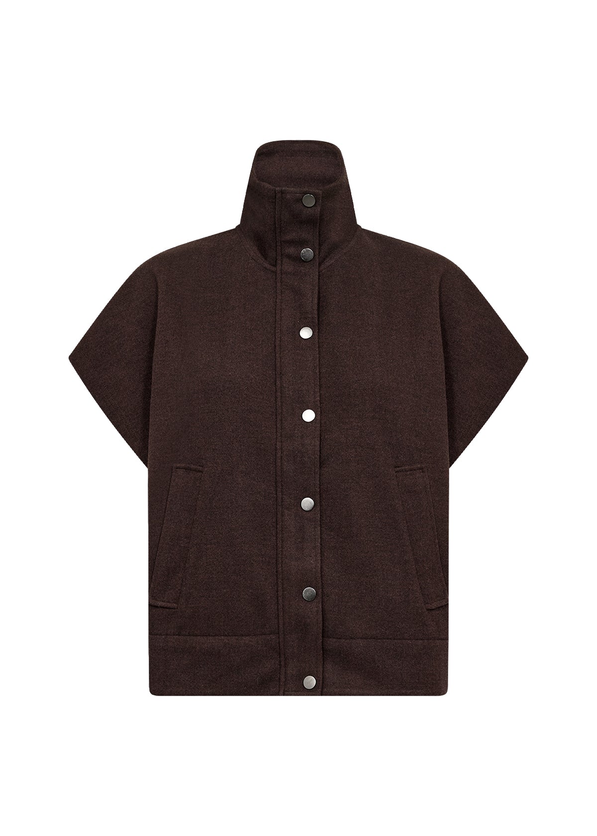 Veste brune avec boutons - VAGNA