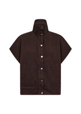 Veste brune avec boutons - VAGNA