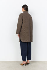 Veste en col avec fermeture à boutons