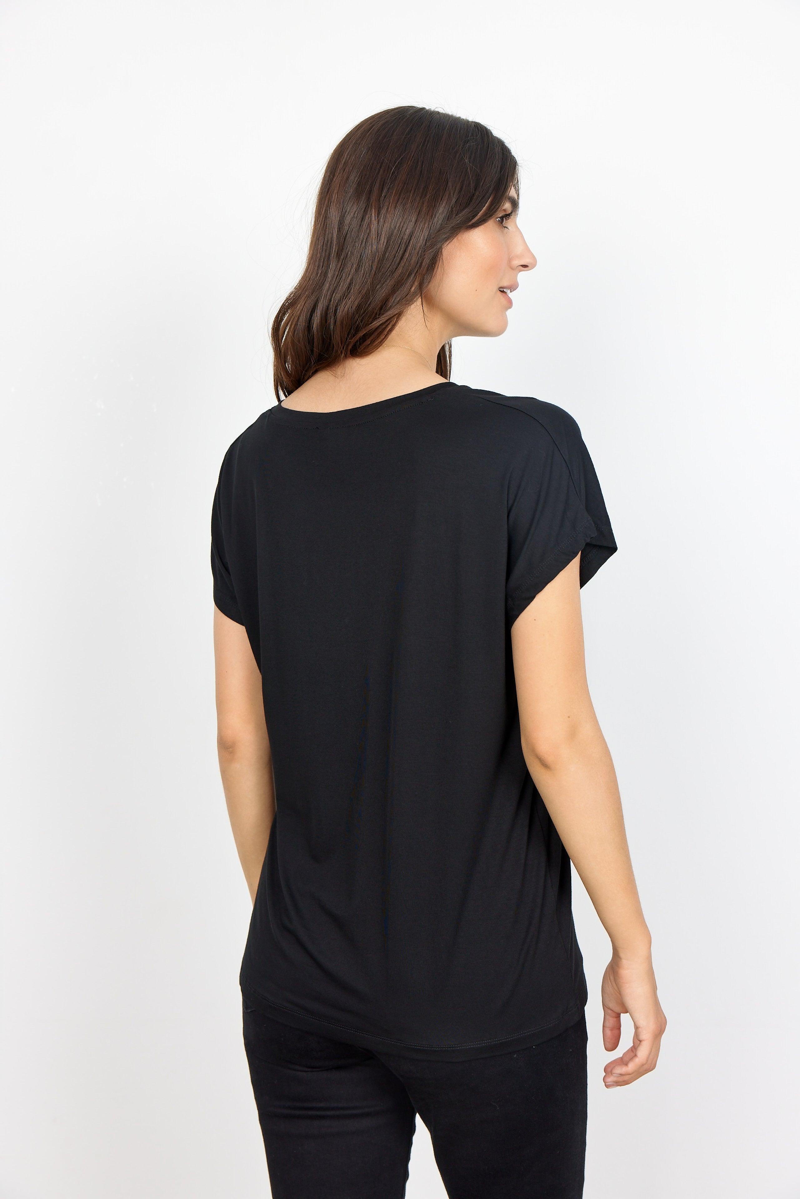 T-Shirt basique noir - Soya Concept