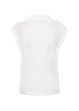 T-shirt blanc Derby col en V - Soya concept