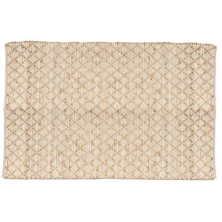Tapis en tissage diamanté (Coton/Jute)- Abbott