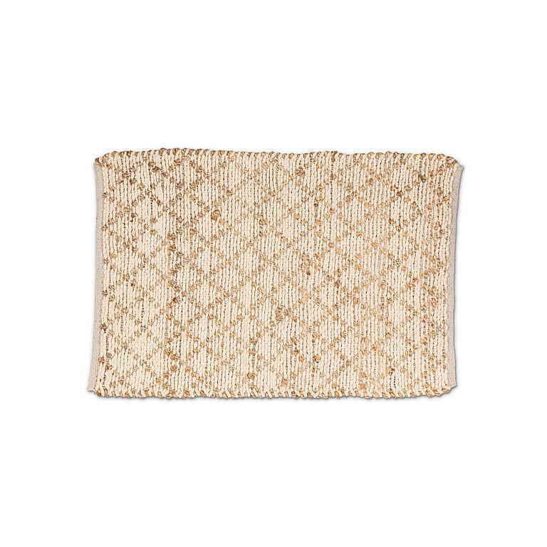 Tapis en tissage diamanté (Coton/Jute)- Abbott