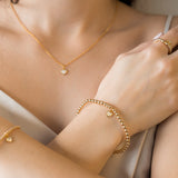 Bracelets Be Gifted avec Breloque Cœur ou Rosace - Beblue