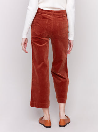 Pantalon terracotta jambe large - Charlie B