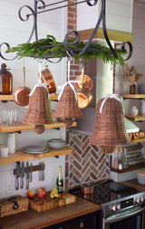 Clochette de Saule Décorative avec Ruban Blanc