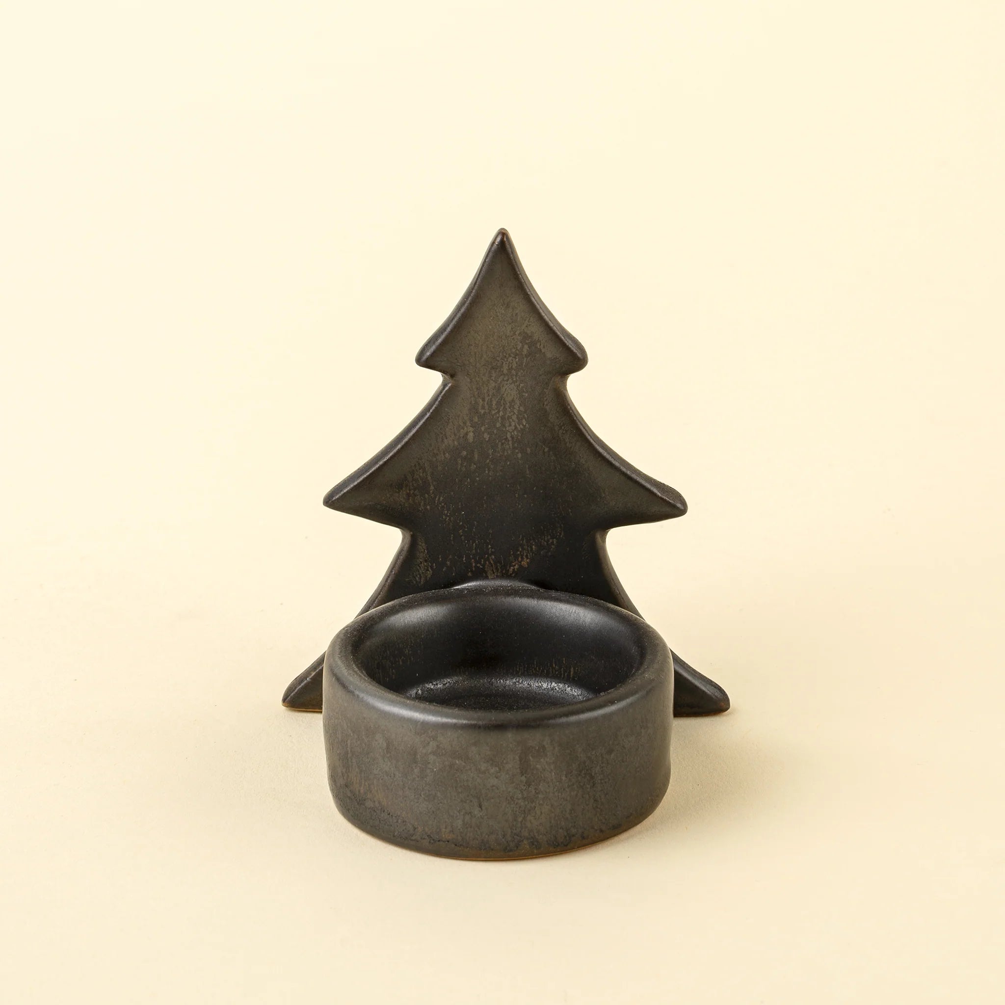 Porte bougie sapin noir - INDABA