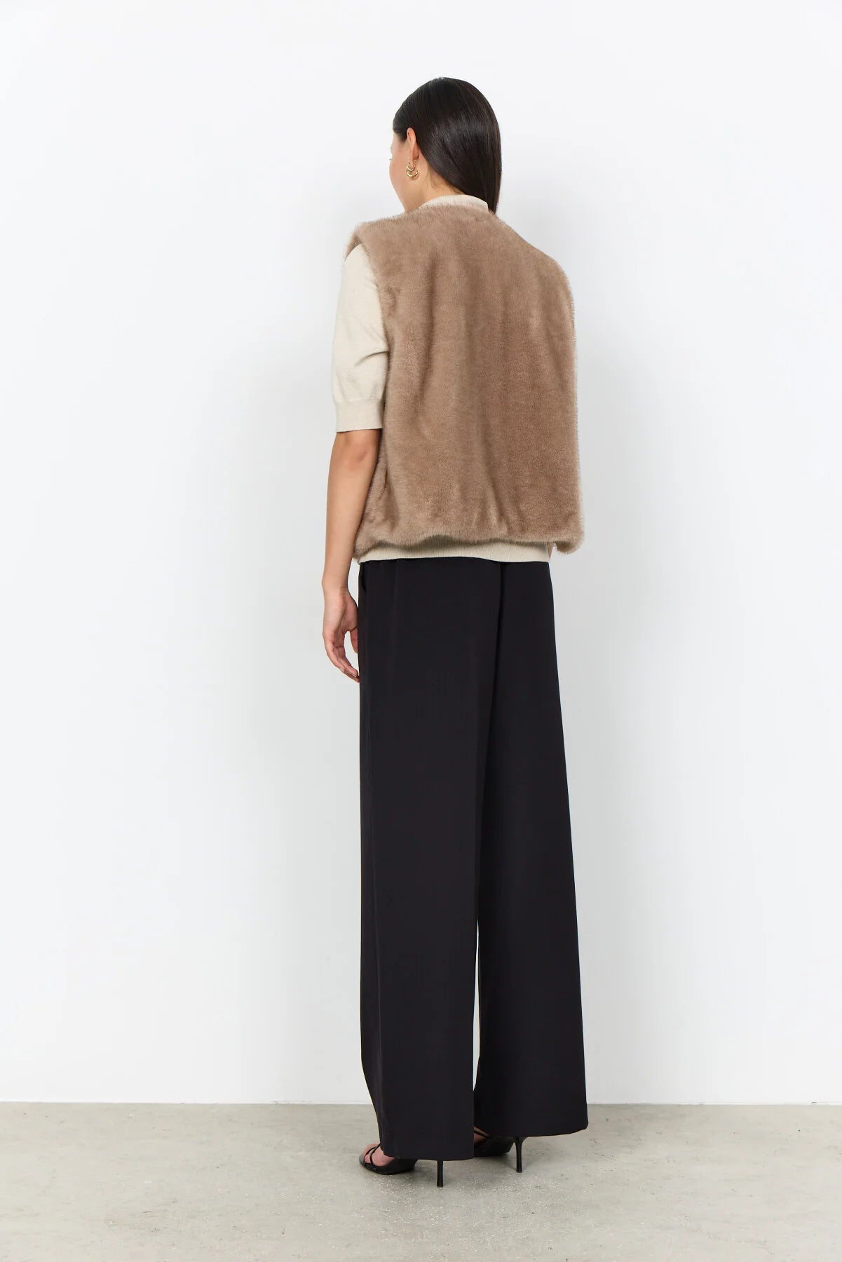 Veste sans manche en imitation fourrure Haye - Soya Concept