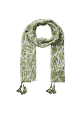 Foulard Riyana vert à motif feuillage - Soyaconcept