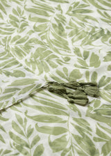 Foulard Riyana vert à motif feuillage - Soyaconcept