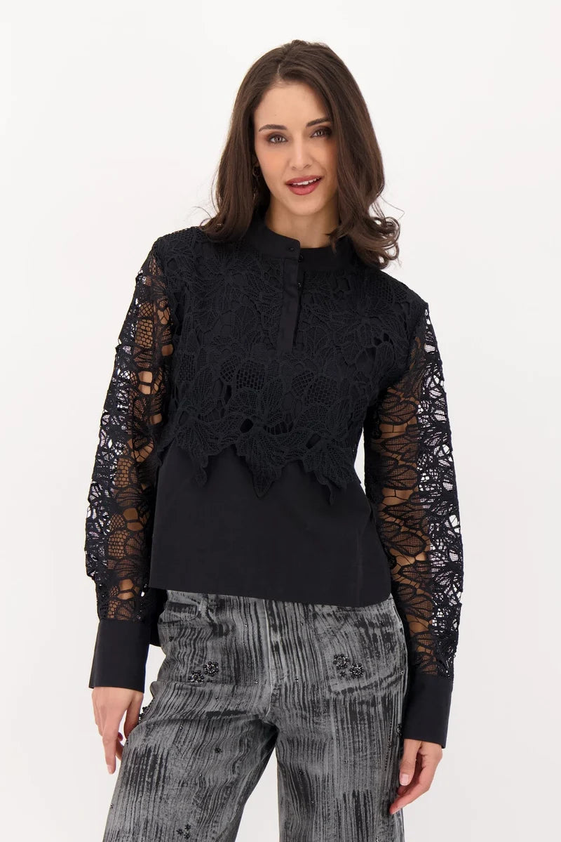 Chemise en dentelle à superposition - SPANNER LIMITED