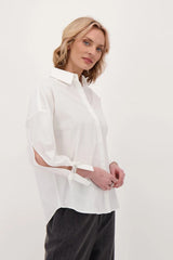Chemise à manches fendues à poignets en diamant - SPANNER LIMITED