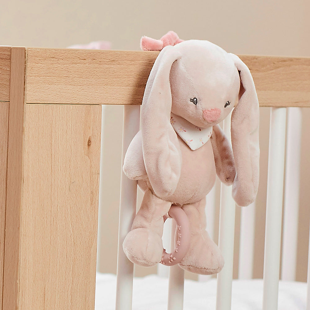Nattou - Peluche musicale Pomme le lapin 23 cm