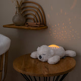 Nattou - Projecteur ours polaire blanc