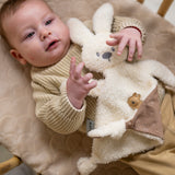 Nattou - Doudou triangle Lapidou teddy - vanille