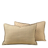 Coussin Reversible 2 Motifs 16" x 24" - Dash & Dot - Vert - Indaba