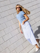 Pantalon Rayé Bleu et Blanc - Charlie B
