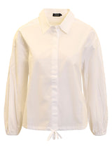 Chemise blanche à cordons ajustables
