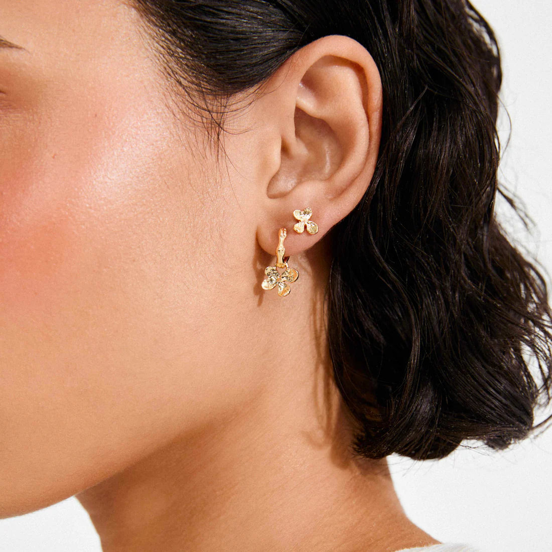 AJANI Boucles d’oreilles Fleurs, ensemble 2 en 1 - Pilgrim