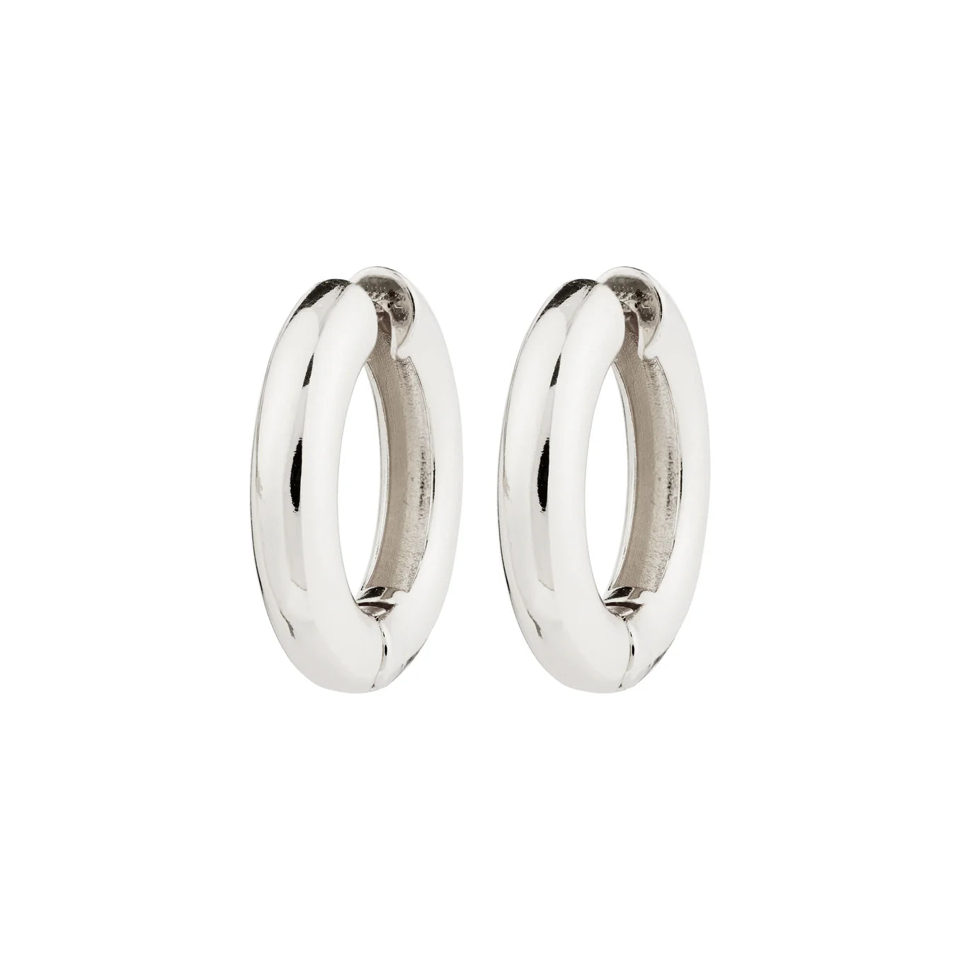 BOUCLES D'OREILLES RECYCLÉES MARLO PLAQUÉES ARGENT