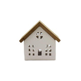 Petites Maisons Décoratives au LED - Céramique & Bois