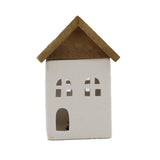 Petites Maisons Décoratives au LED - Céramique & Bois