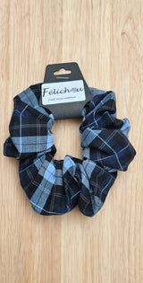 Chouchou bleu carreaux - FÉLICHOU