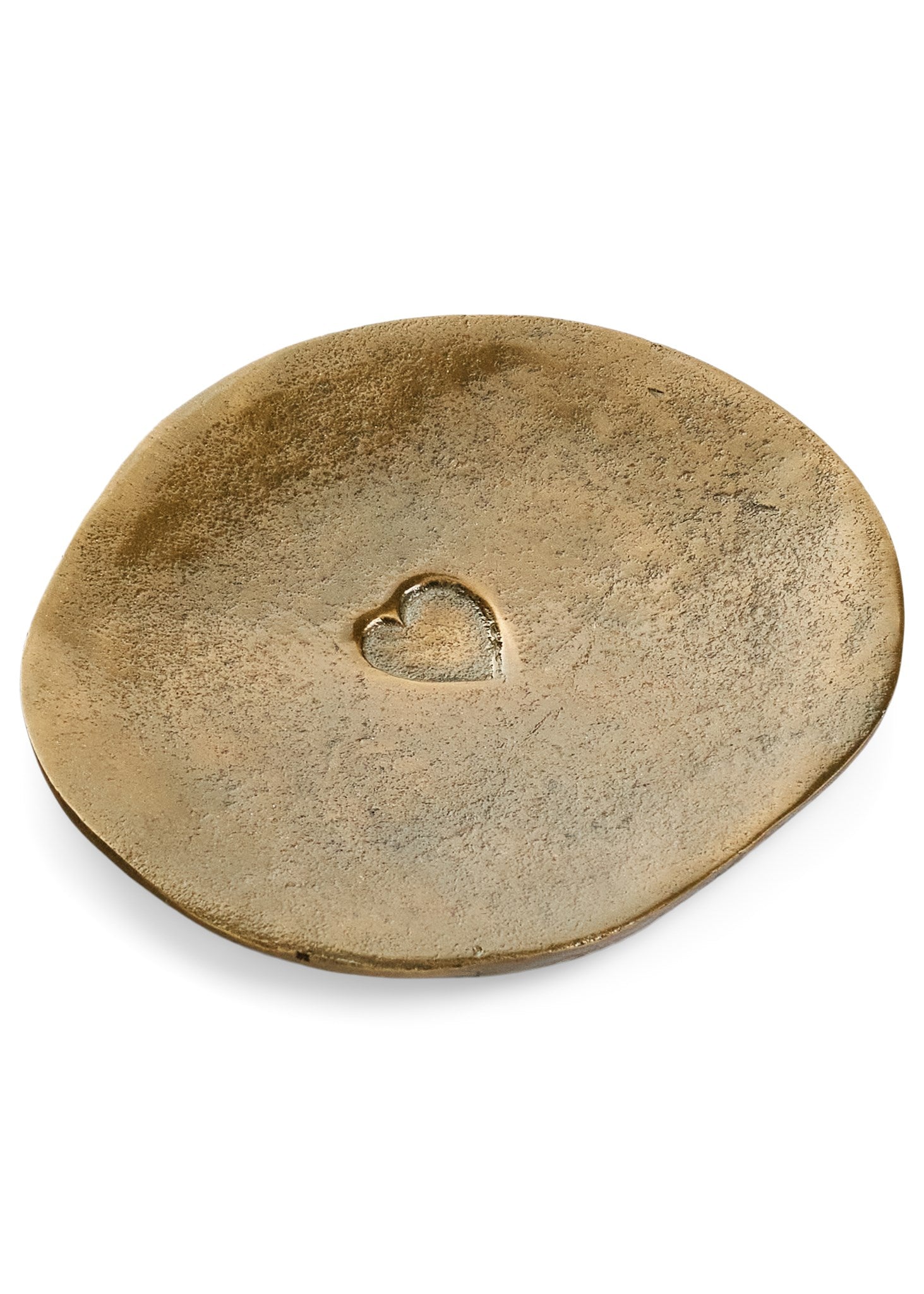 Petite Assiette avec Coeur Brass - ADV