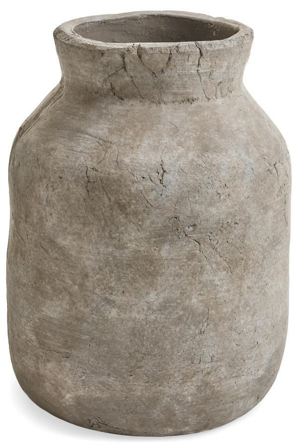 VASE GREIGE DÉLAVÉ - Accent de Ville