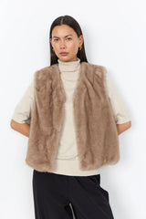 Veste sans manche en imitation fourrure Haye - Soya Concept