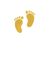 Carte à souhait Petits pieds