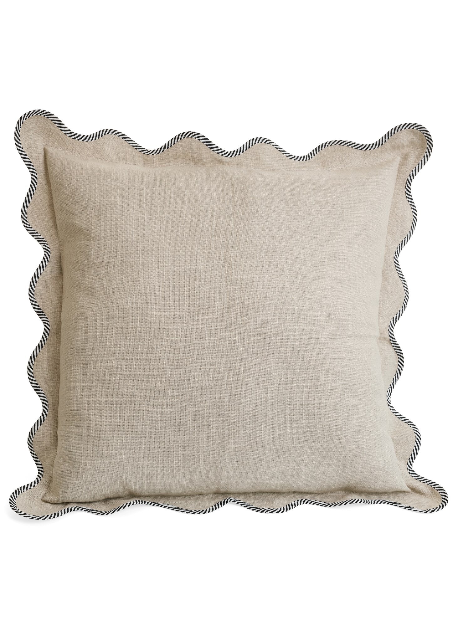 Coussin Beige Blanc et Noir - Accent de Ville
