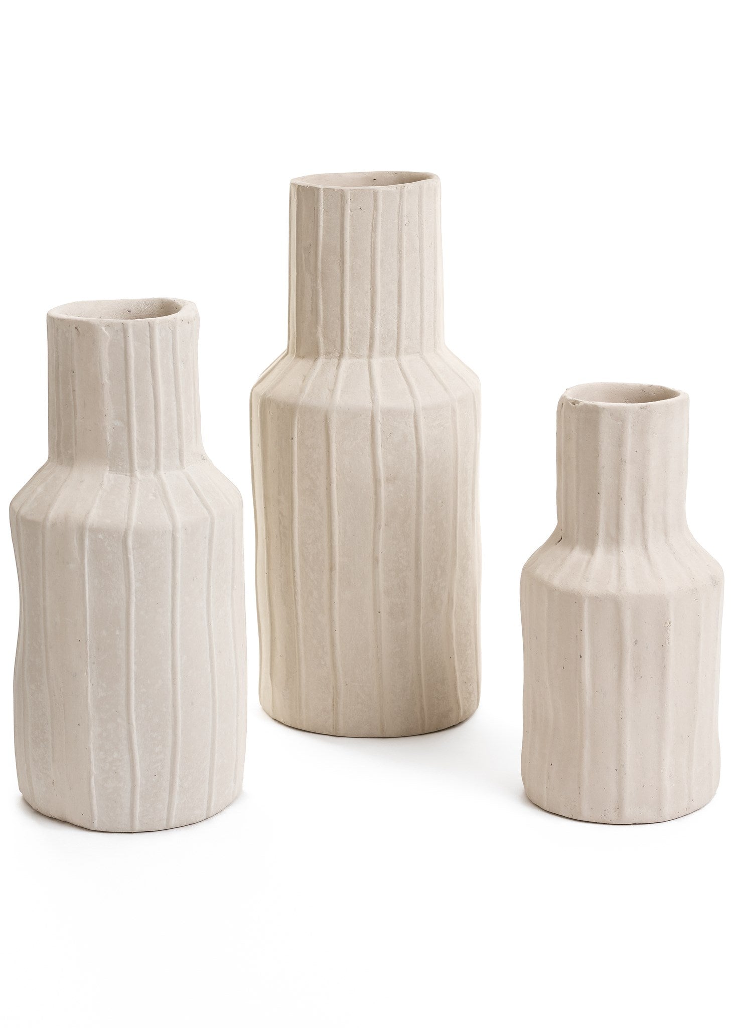 Vase Blanc Naturel - Accent de Ville