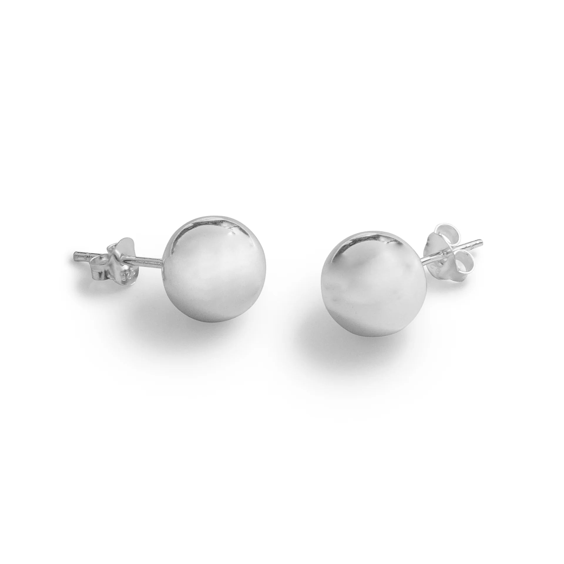 Boucles d'oreilles Boss Argent 6 ou 10 mm - Beblue