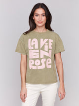 T-shirt imprimé La Vie En Rose