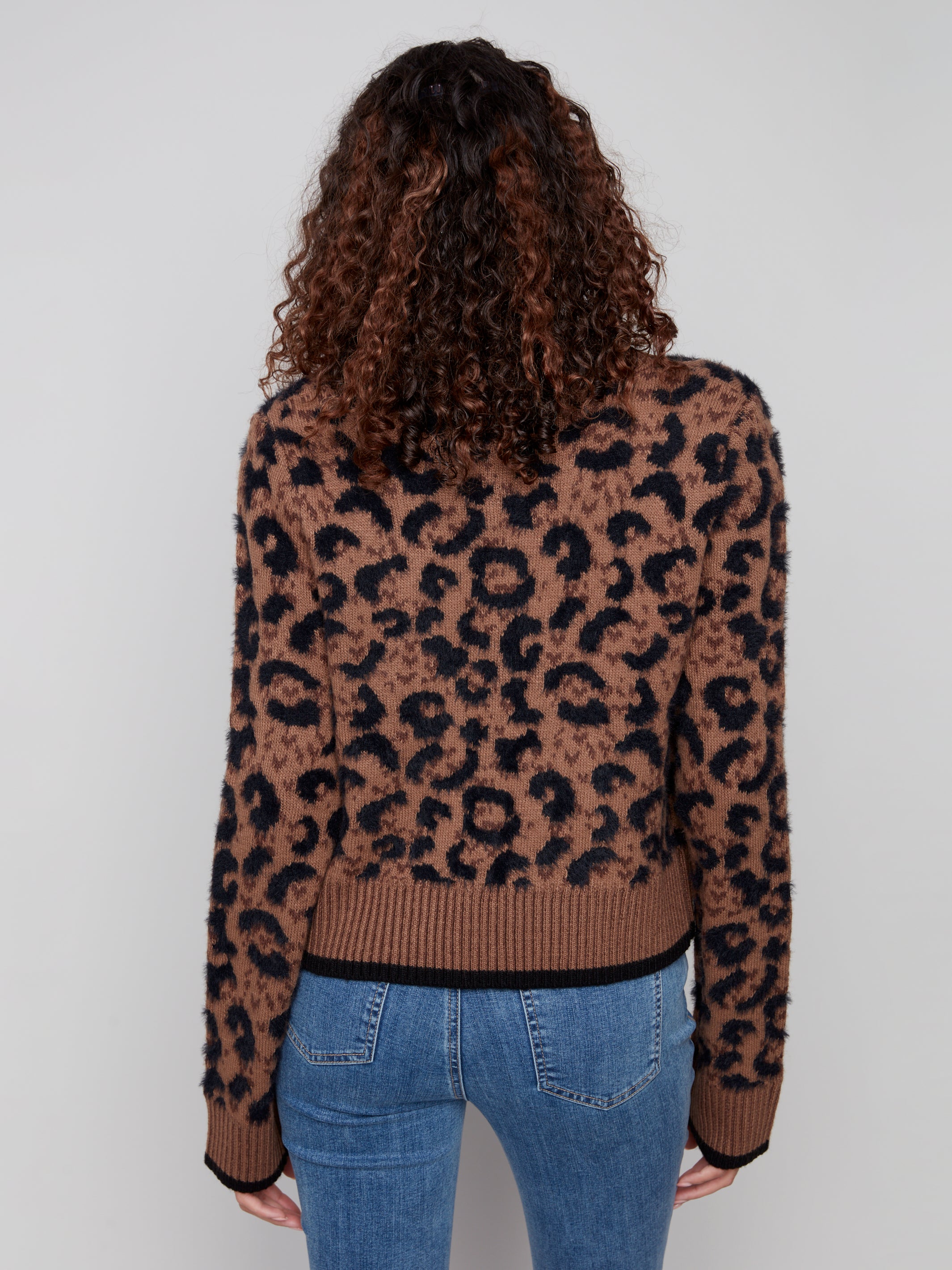 Veste Charlie B - Manches longues en léopard