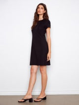 Robe Noire en maille - Charlie B