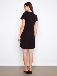 Robe Noire en maille - Charlie B