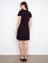 Robe Noire en maille - Charlie B